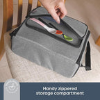 Dreambaby Grab ‘N Go Travel Booster Seat – Portable Toddler High Chair for Dining (6M-5Y) with Storage & Shoulder Strap