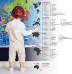 BEST LEARNING i-Poster My World Interactive Map - Educational Talking Toy for Kids of Ages 5 to 12 Years Old