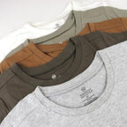 HonestBaby 5-Pack Short Sleeve T-Shirts 100% Organic Cotton Baby, Toddler, Little Kid, Boy, Girl, Unisex