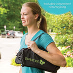 Summer by Bright Starts Pop 'N Sit Portable Booster Chair, Floor Seat, Indoor/Outdoor Use, Compact Fold, Green, 6 Mos - 3 Yrs