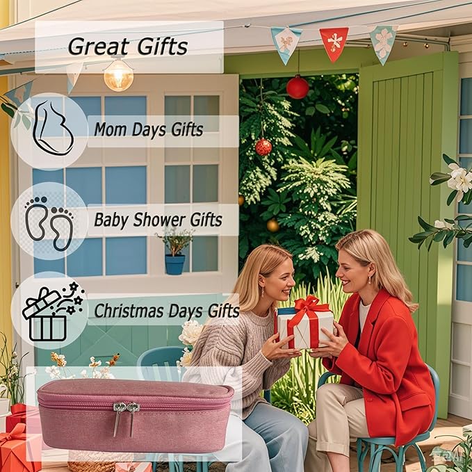 Insulated Breastmilk Cooler Bag with 2 Ice Packs - Breastmilk Cooler Organizer Bag for Daycare, Breastfeeding Mom Travel Outdoor