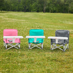 Bright Starts Pop 'N Sit Portable Booster, Indoor/Outdoor Use, Floor Seat with Feeding Tray, Teal, 6 Mos - 3 Yrs