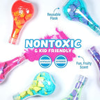 Tub Works® Kids Bath Bomb Potion™ Bath Toy, Variety 6 Pack | Nontoxic | Fizzes, Foams & Bubbles with an Eruption of Color | Interactive Bath Bombs | Fun Science Toddler Bath Toys