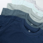 HonestBaby 5-Pack Short Sleeve T-Shirts 100% Organic Cotton Baby, Toddler, Little Kid, Boy, Girl, Unisex