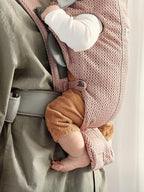 BabyBjörn Baby Carrier Mini, 3D Mesh, Dusty Pink | Newborn Carrier (7-25 lbs), Ergonomic, Easy-to-Use