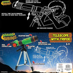 Nature Bound Telescope for Kids and Beginners, 16X Magnification and 15mm Lens for Indoor and Outdoor Use - Adjustable Tripod Included - for Kids Ages 6+, Green (NB538)