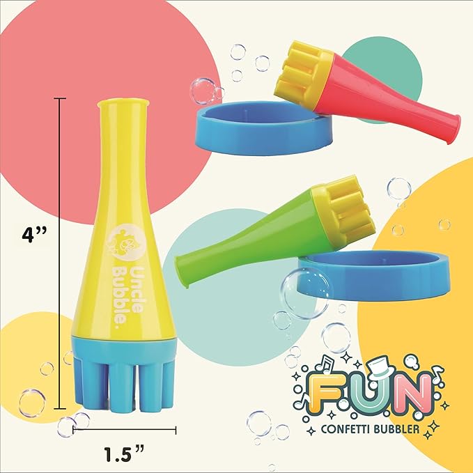 Uncle Bubble Blower for Kids and Toddlers, Uncle Bubble Mini Bubble Blower Makes Thousands of Bubbles Ease, Durable Outdoor Toy