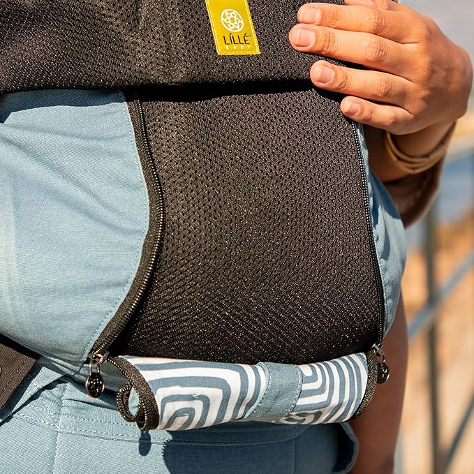 LÍLLÉbaby Complete All Seasons Ergonomic 6-in-1 Baby Carrier Newborn to Toddler - with Lumbar Support - for Children 7-45 Pounds - 360 Degree Baby Wearing - Inward & Outward Facing - Tiled Bluestone