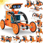 STEM 13-in-1 Education Solar Robot Toys for Age 8-12, DIY Building Science Experiment Robots Kit Birthday Gifts for 8 9 10 11 12 Years Old Boys Girls Kids Teens, Solar Powered by The Sun
