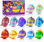12PCS 3D Printed Dragon Eggs with Dragon Inside, Unique Fun Gifts Cool Stuff Cool Gadgets for Men Teens Boy Gifts, Mini Articulated Easter Basket Essentials for Kids