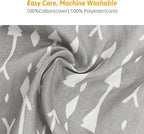 LAT Nursing Pillow for Breastfeeding,100% Cotton Removable Cover,Ergonomic Breast Feeding Pillows for Mom and Baby,Machine Washable(Gray Arrow)