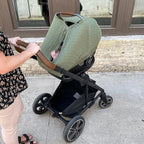 Little Unicorn Breathable Car Seat Canopy | Magnetic Closure Cover & Universal Fit | Protection & Privacy for Baby (Fern)