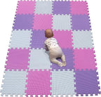 YIMINYUER® 20 Tiles (30cm×30cm×1cm Each Tile) Baby Soft Puzzle Play Mats, Kids Thick EVA Foam Floor, Toddlers & Children's Soft Interlocking Mat R01R03R11G301020