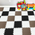 YIMINYUER® 25 Tiles (30cm×30cm×1cm Each Tile) Baby Soft Puzzle Play Mats, Kids Thick EVA Foam Floor, Toddlers & Children's Soft Interlocking Mat R01R04R06G301025