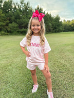 Wee Ones Girls' Plain Wrap Classic Grosgrain Hair Bows on a WeeStay No-Slip Hair Clip, Handmade, King, Shocking Pink