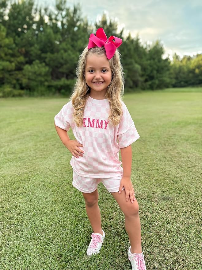 Wee Ones Girls' Plain Wrap Classic Grosgrain Hair Bows on a WeeStay No-Slip Hair Clip, Handmade, King, Shocking Pink