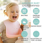 Loulou Lollipop Soft, Waterproof Silicone Feeding Bib