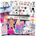 Fashion Angels Live! in Concert Sticker Stylist Fashion Set, Includes Concert Venue Style Boards, Popstar Silhouettes & 600+ Stickers, Ideal Gift for Kids & Teens