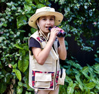 Bug Hunting Kit, Pink Safari Vest, Hat, Binoculars, Lg. Butterfly Net, Bug Container, Whistle, Flashlight, Magnifier, Thermostat, Compass, Age 3+