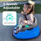 12V Kids Electric Bumper Car, Baby Bumper Car for Toddlers w/Remote Control, 360° Spinning - Blue