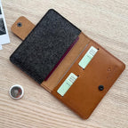 CITYSHEEP Passport Wallet With Airtag Slot - Family Holder for 4 Passports. Tan Color