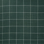 Little Unicorn Fitted Crib Sheet | 100% Cotton Muslin | Super Soft | Sized for Standard Baby Crib & Toddler Mattress | Machine Washable | 52” x 28” x 6” (Evergreen Plaid)