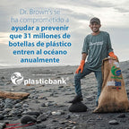 Dr. Brown's Natural Flow Anti-Colic Options+ Narrow Baby Bottle, 8 oz/250 mL, with Level 1 Slow Flow Nipples, 0m+, 4 Pack