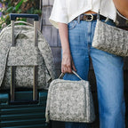 JuJuBe x Sazan Hendrix - New Insulated Bottle Bag, Breastmilk Storage Bag for Baby Bottles, Travel Waterproof Insulated Lunch or Cooler Bag for Nursing, Milk, Snacks, Paisley Floral, Mother's Day Gift