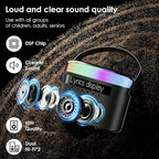 Karaoke Machine,Karaoke Machine with Lyrics Display,Portable Bluetooth 5.3 Karaoke Speaker with Upgraded Dual Speakers for Kids and Adults,with White Noise and Night Light Function (Black)