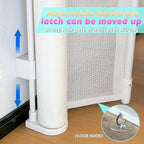 Retractable Baby Gates for Stairs, 55" Wide Baby Gate Dog Gate, 41" Tall Retractable Pet Gate for Doorways, Child Safety Gates Mesh Gate with Fiberglass Rods for Stairways, Hallways, Indoor/Outdoor