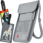 Neck Wallet, Travel Pouch For Passport Holder And Documents, Travel Neck Wallet For Traveling Women.