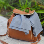 Peekaboo Knit Breathable Nursing Cover Up For Breastfeeding - Soft Organic Cotton & Cashmere Breast Feeding Covers For Women - Privacy Feature - Includes Mesh Laundry Bag (Grey)