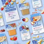 Gerber Stage 2 Baby Food, Beef Vegetable Puree Tub, Nourishing Blends, No Added Colors or Flavors, Baby Puree, 16-Pack