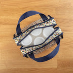 Dr. Brown's Fold & Freeze Bottle Tote, Travel Baby Bottle Insulated Cooler Bag, Store Up to 6 Baby Bottles, Geometric Multicolor, BPA Free