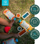 Babylife Organics Stage 2 - Carrot, Apple, Peach & Banana, 3.5 Ounce Pouch (6 Pack) - Heavy Metal Safe, Organic Baby Food