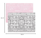 Cushmat Stylish Reversible Foam Play Mat (Large, Explorer - Ash Rose) - Soft, Waterproof, Durable Play mat for Infants, Babies, Toddler, Kids & Grownup - 6.5ft x 4.5ft