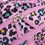 Choco Mocha Unicorn Backpack for Girls, Elementary School Backpack for Girls Ages 6-8 Kids Kindergarten Backpack Bookbag 17 Inch with Chest Strap, Pink