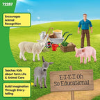 Schleich Farm World - Animal Feeding Playset for Boys and Girls - Farm Animal Toys for Imaginative Play - Kids Ages 3+| 72287