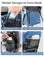 besrey Baby Backpack Carrier, Toddler Hiking Backpack with Safety 3-Height Seat, Adjustable Straps&Waist Belt, Foldable Frame Lightweight Large Capacity Child Carrier for Hiking (Klevin Blue)