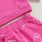 0-4T Toddler Boy Girl Halloween Outfit Fall Clothes Ghost Long Sleeve Sweatshirt Top Pants Baby Halloween Clothes