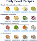 Baby Food Maker, 10-in-1 Baby Food Processor Set with 2 Glass Bowls (600ml+300ml), Baby Food Blender for Baby Puree, Fruit, Meat, Vegatable, Baby Food Storage Containers, Baby Essentials