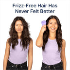 Crave Naturals Glide Thru Detangling Brush for Adults and Kids - Detangler Brush for Curly or Straight, Wet or Dry Hair - Gentle on Tangles Hair Comb - 7.5x3-Inch, Turquoise and Purple (Pack of 2)