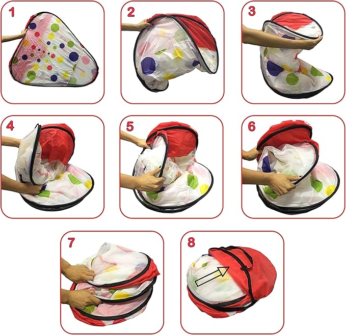 Kids Play Tent with 100 Balls – 39″x39″ Pop-Up Ball Pit Playhouse – Indoor/Outdoor Toy with Mesh Windows & Carry Bag