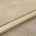 Loartee Coral Velvet Crawling Rug (6'8"x9'8", Brown) for Toddler Children Play Area Rugs Yoga Mat Exercise Pads Carpet