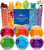 Kids Bath Bombs with Surprise Toys Inside (6 Pack) - Releases Color & Bubbles, Won’t Stain Tub, Moisturizing, Large Bubble Bomb, USA Made - Ideal Gift for Girls & Boys by Two Sisters