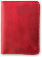 PEGAI Personalized Leather, Passport Holder For Travel | Handmade Passport Wallet Cover Case | Travel Document Holder, Passport Cover for Men, Women, and Family | Pike (Rose)