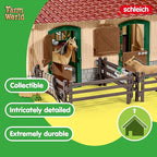 Schleich Farm World - 96PC Riding Center with 2 Horse Figurines, Rider Figure, and Accessories - Screen Free, Realistic Farm Animal Toys for Girls and Boys - Kids 3+ | 42195