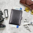 Melsbrinna Rfid Passport Holder for Travel women/Men, Cute Passport Wallet Rfid Blocking Card Slots, Rfid Passport Cover/CaseTravel Wallet, Passport Book Holder (1, Black2)