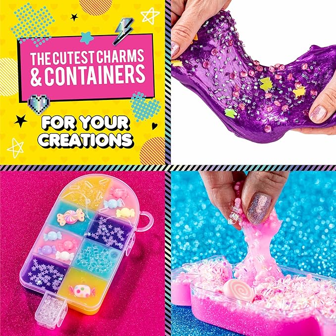 YOLO Unicorn Candy Craze Slime Kit - DIY Slime Making Set for Girls 8-12 with 40+ Magical Add-ins, Glitter & Cloud Slime Supplies
