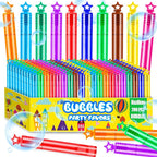 200 Pack Star Bubble Wands,Party Favors Supplies for Toddlers Kids’ Birthday, Summer Outdoor Celebrations,School Classroom Carnival Prize Giveaways,Bulk Gift Box as Goody Bags Stuffer
